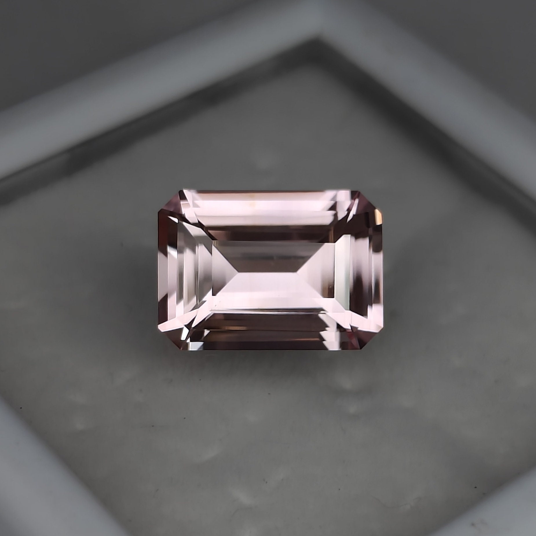 Precision Cut, 9 ct Pink Sapphire, 10x14 MM Emerald Cut Pink Sapphire, AAA Ravishing Color And Nice Luster Flawless Ceylon Pink Sapphire,
