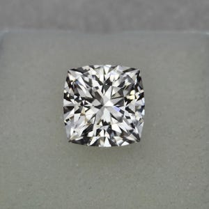 Precision Cut, 14.35 Ct Lab White Sapphire, 13 MM Cushion Cut White Sapphire, Clear Sapphire, Loose White Sapphire, Sapphire Gemstone
