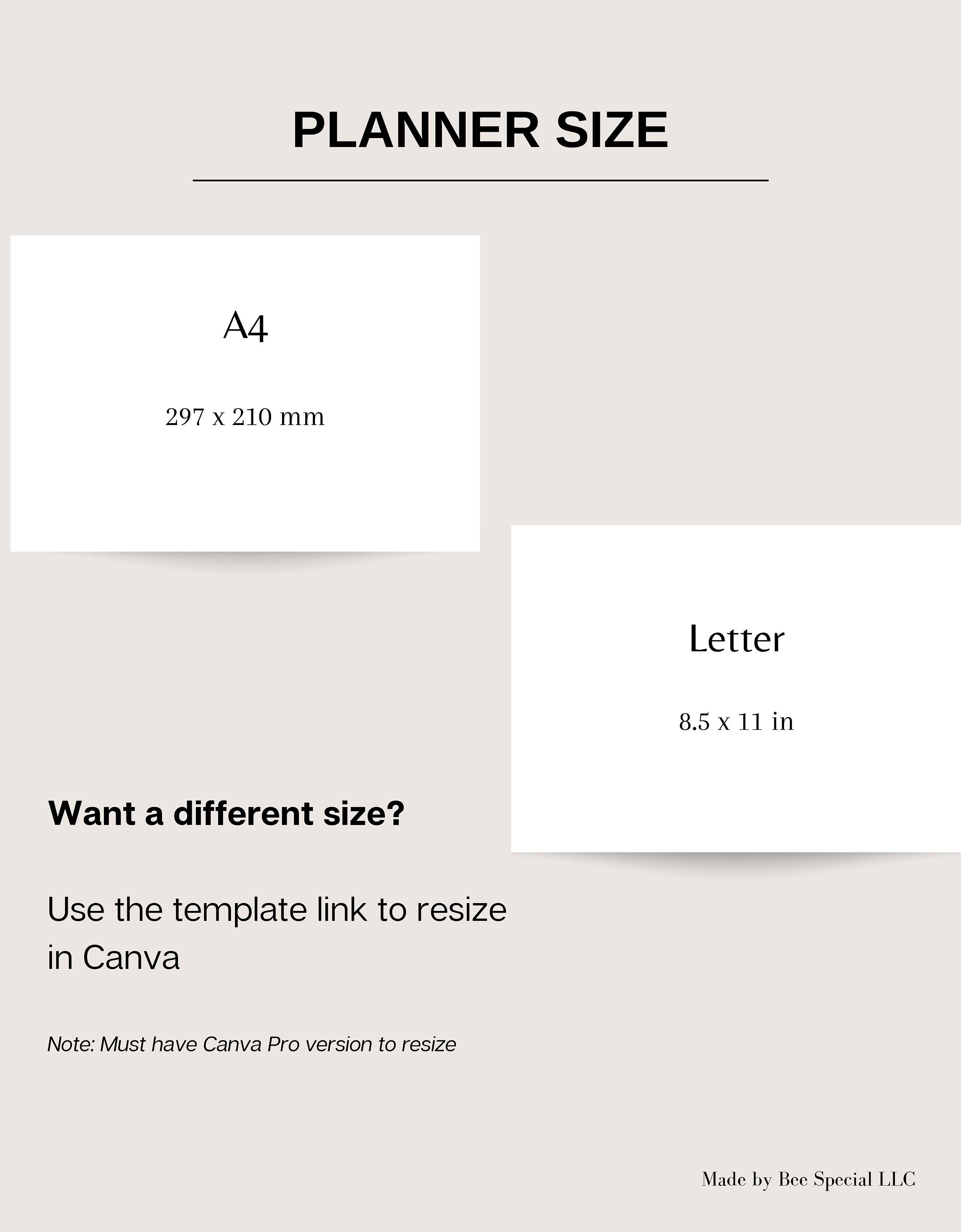 Weekly Planner Printable Landscape, Minimalist Weekly Undated Calendar ...