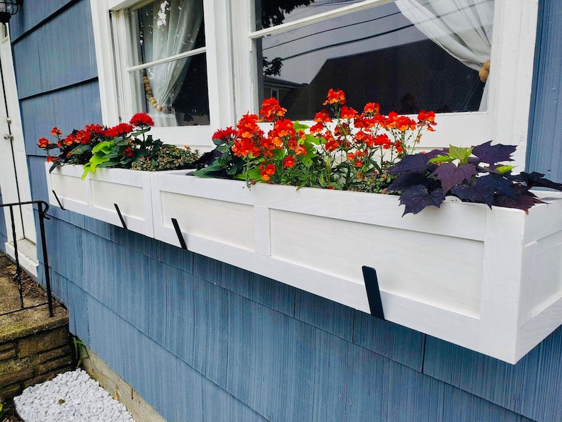 Shaker Style Window Box, Flower Planter, Indoor/outdoor, Wood/pine, Rot