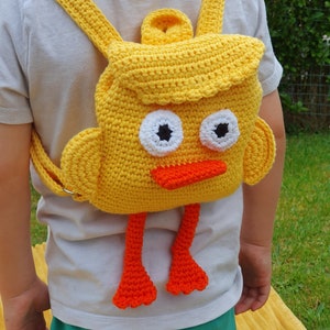 Crochet Pattern for Duck Backpack pdf.