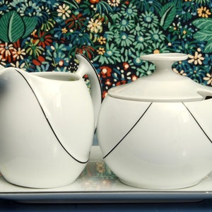 Vintage Seltmann Cream and Suger bowl set for Douwe Egberts Bavaria porcelain
