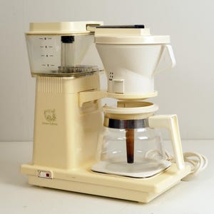 Vintage Technivorm MoccaMaster Typ 851 D.E. Douwe Egberts Bästa koppen kaffe sedan 1968 Handgjord holländsk design Filterkaffemaskin