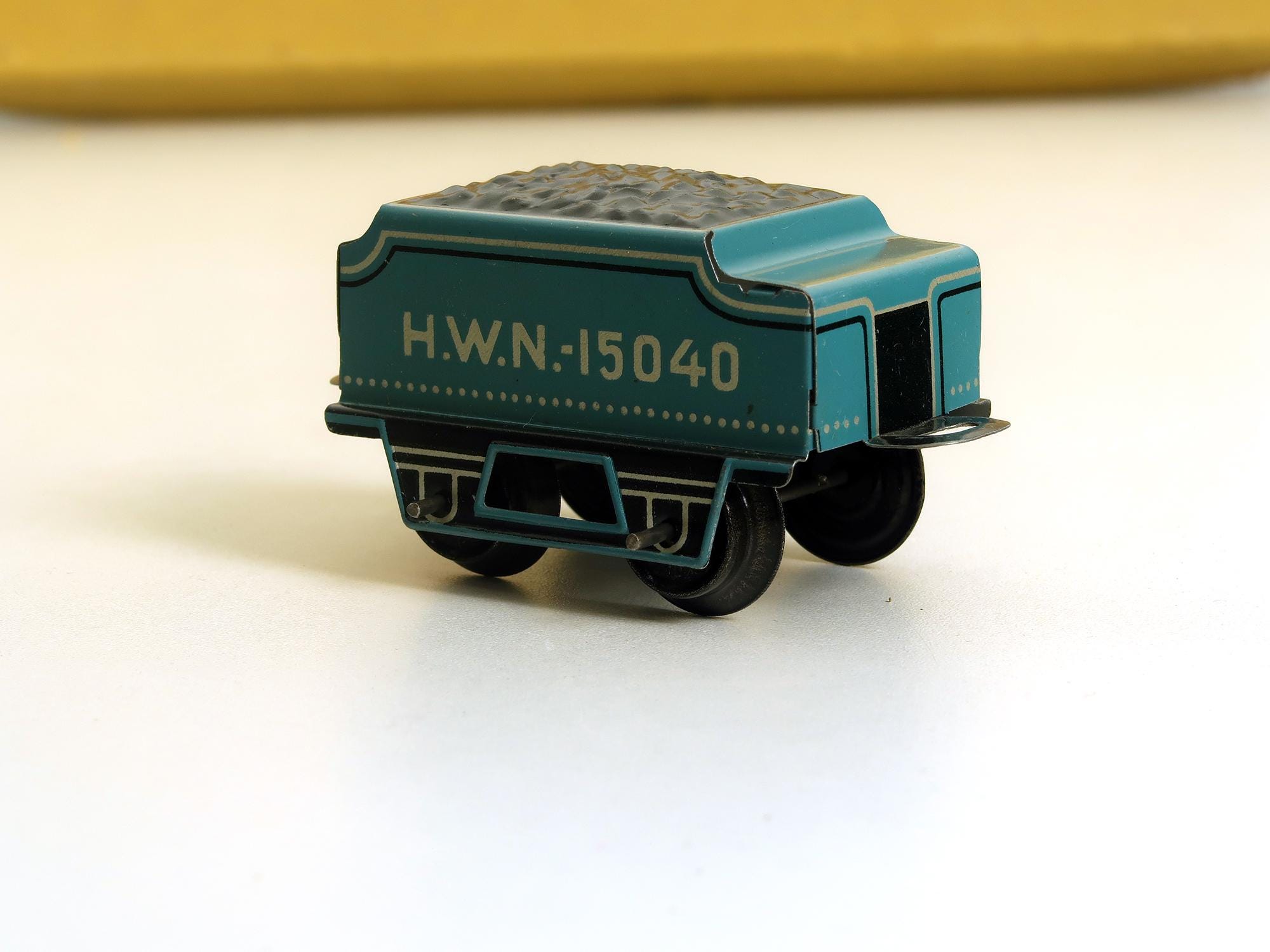 Vintage Tin Toy Train Set HWN West Germany U.S. Zone Mechanical 40s 50s ...