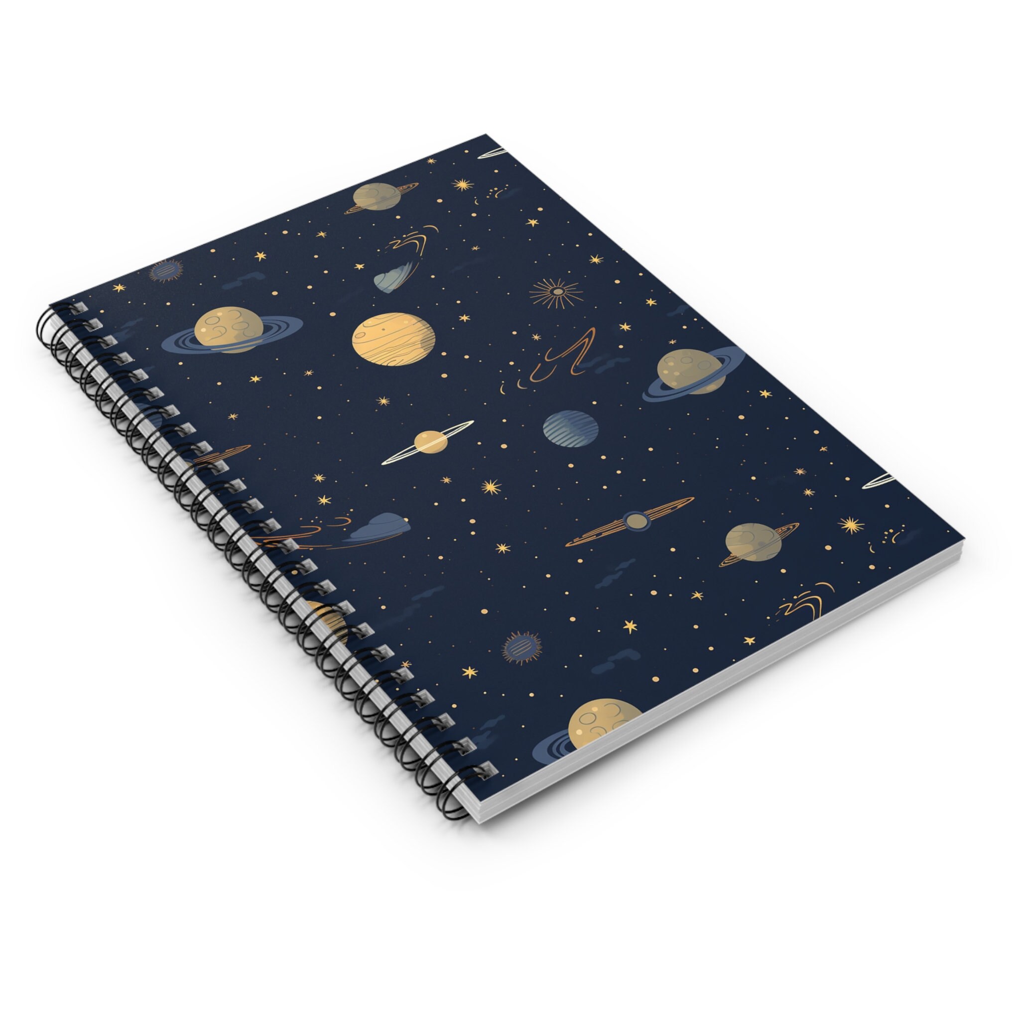 Celestial Spiral Notebook, Vintage Night Sky Witchy Journal, 118-pages ...