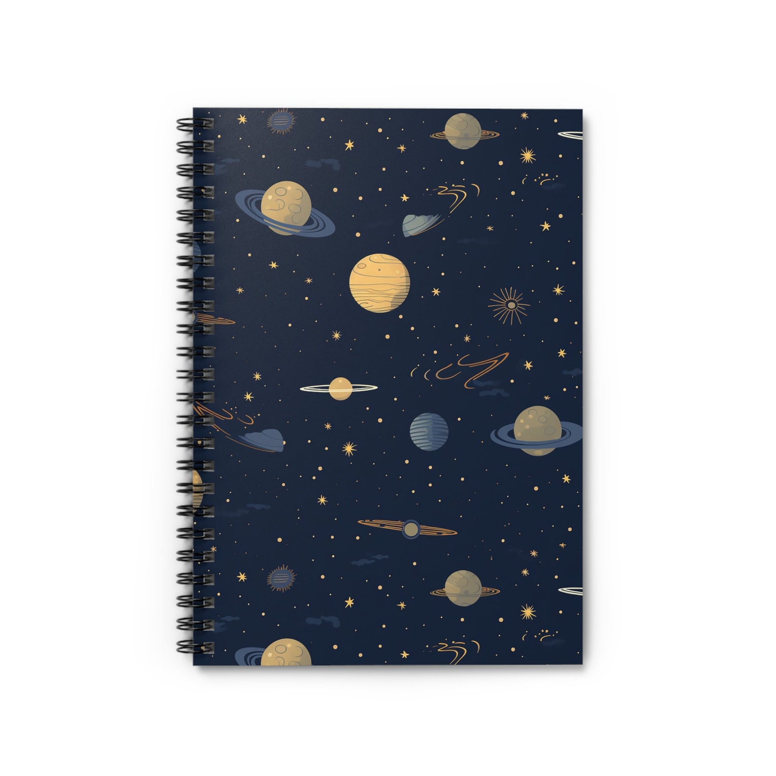 Celestial Spiral Notebook, Vintage Night Sky Witchy Journal, 118-pages ...
