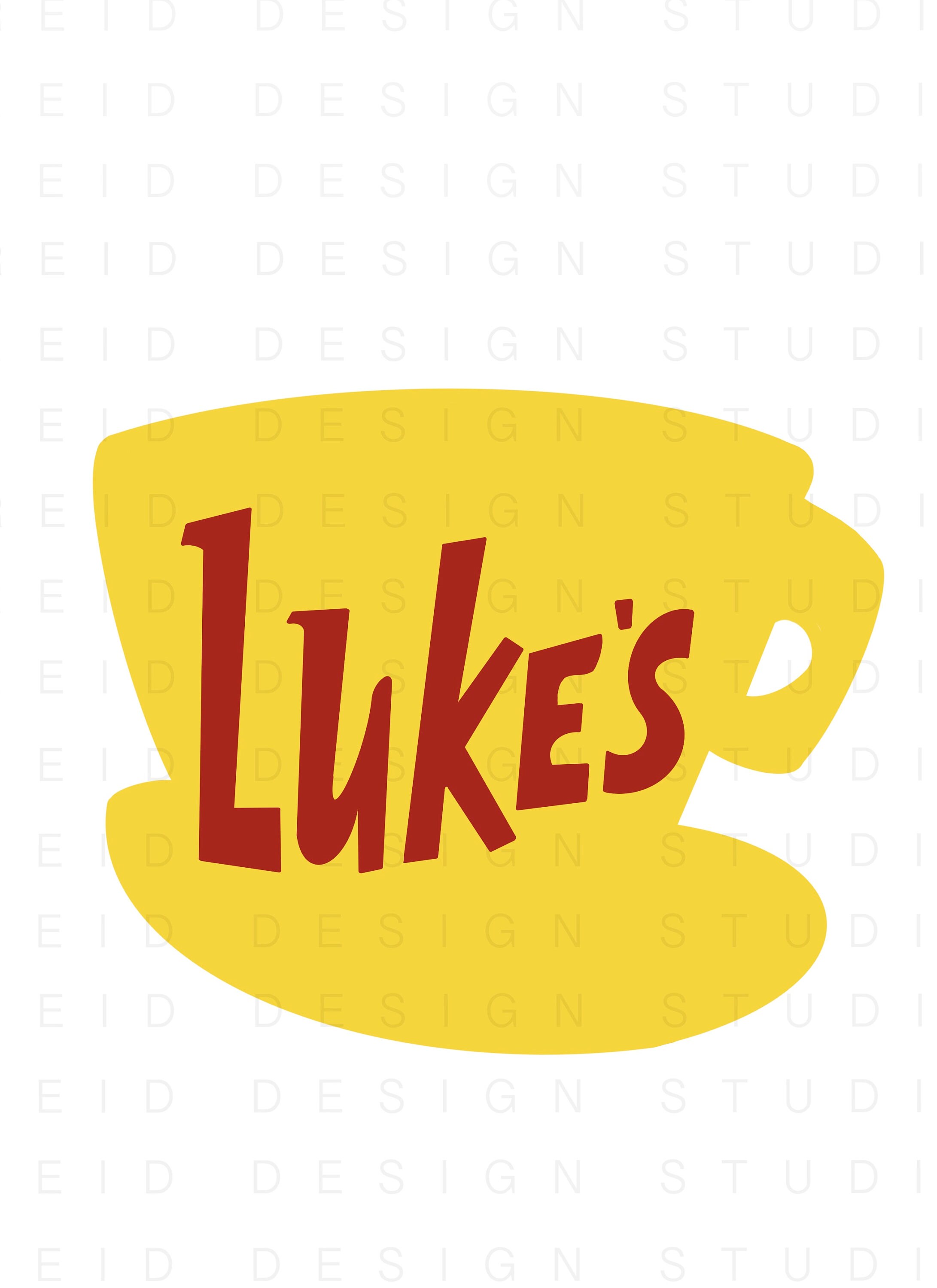 Lukes Diner Logo From Gilmore Girls PNG Digital Download Etsy