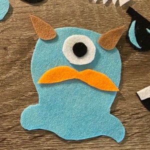 Grappige vilten gezichten - digitale download