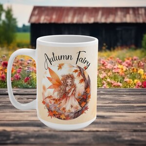 Autumn Fairy Coffee Mug,Fairy Gifts For Women, Seasonal Gifts For Women, Fall Coffee Mug, Fall Fairy Mug, Autumn Coffee Mug, Fall Fairy Mug