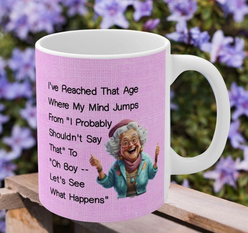 ThisWear Funny 65th Birthday Gifts Senior's Texting Code Funny Senior  Citizen Gifts for Dad or Mom 15oz Coffee Mug 