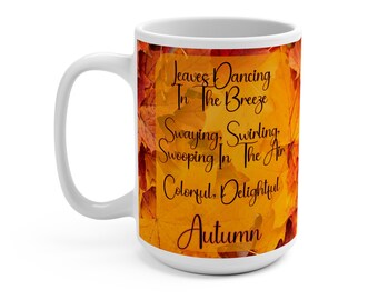 Autumn Lover Gift, Fall Poetry Mug
