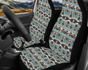 Aztec Pattern Seat Covers,  Car Seat Covers for Vehicle, Aesthetic Car Interior Decor, Tribal Pattern Car Seat Covers, Retro Car Seat Covers