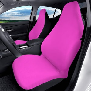 Pink Car Seat Covers Seat Protectors Universal Fit for Car or SUV (2 Pcs) image 1