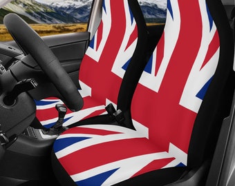 Union Jack Car Seat Covers, British flag Seat Covers, UK-themed Car Gifts, British pride Gifts, automotive accessories, New Car Gift