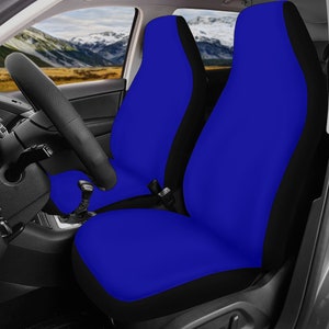 Blue Car Seat Covers on Black Universal Fit Seat Protectors for Car or SUV, Royal Blue Seat Protectors, New Car Gift