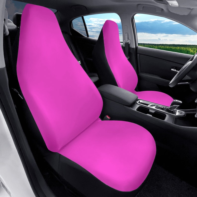 Pink Car Seat Covers Seat Protectors Universal Fit for Car or SUV (2 Pcs) image 6