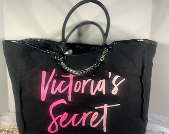 Victoria's Secret zwart/roze schoudertas Tote sporttas