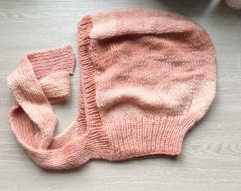 Colores rosados degradados, gorro con capucha supersuave.