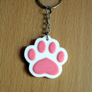 Cat paw keychain