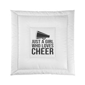 Just a girl who loves cheer Comforter image 1
