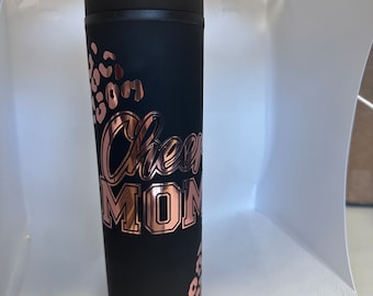 Cheetah Print Cheer Mom Tumbler