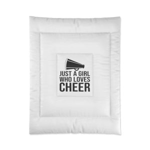 Just a girl who loves cheer Comforter image 3