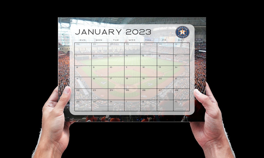 Houston Astros Printable 2023 Monthly Calendar Instant - Etsy