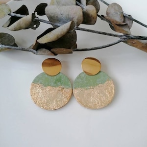 DAHLIA - Statement earrings made of wood