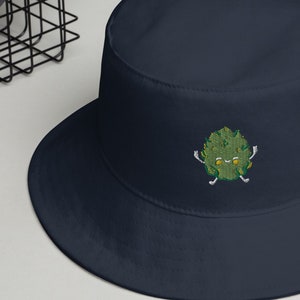 Sombrero de cubo Sombrero divertido Sombrero de verano Sombrero bordado Sombrero de cubo hecho a mano