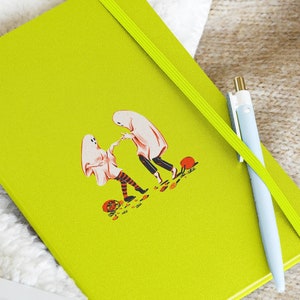 Halloween Notebook - Hardcover gebonden notitieboekje - Paren Notebook - Spooky Season Kladblok - Herfst Kladblok - Cadeaus voor haar hem