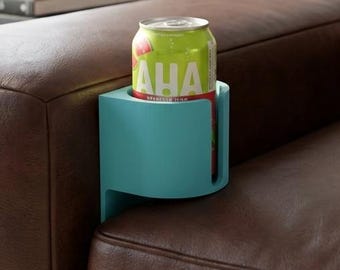 Soporte para vasos de sofá impreso en 3D: Soporte universal para bebidas para latas, tazas y vasos.