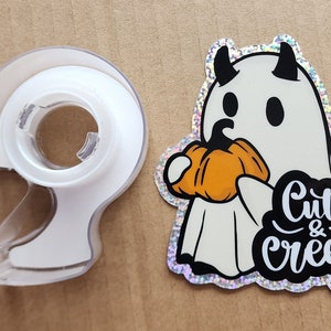 ハロウィンステッカー かわいいゴーストステッカー ハロウィン好きへのギフト ギフトバッグの特典 防水ステッカー ビニール ホログラフィックデカール クールなステッカー
