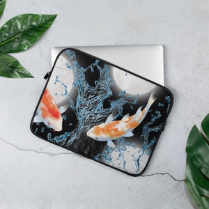 Laptop Sleeve  14'" 15"  Fish Laptop sleeves Laptop bags Soft Laptop bags Cool fish bag abstract laptop sleeve
