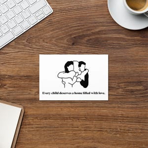 Herzlichen Pflege Pflege Dankeschön-Karte | Jedes Kind verdient Liebe Gruß | Pflegefamilie Wertschätzung | Durchdachtes Geschenk für Pflegeeltern