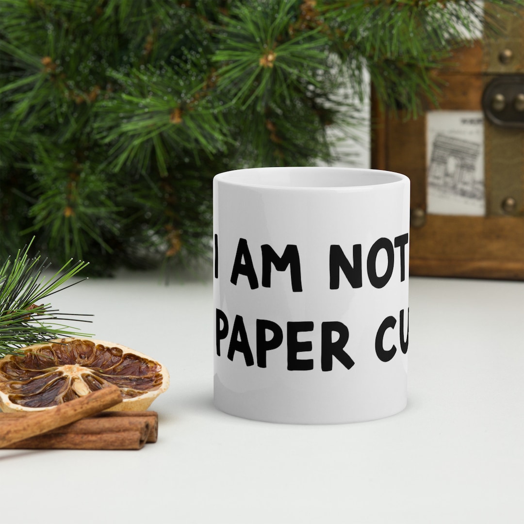 Funny Mug I Am Not a Paper Cup Handmade Mug Gifts for Etsy