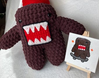 Domo Painting x Crochet Plush