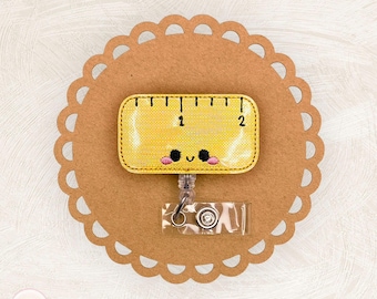 Ruler Badge Reel, Teacher, School, Name Tag, Carabiner, Swivel Clip, Nonretractable, Badge Buddy, Retractable Lanyard, Nurse Accessories