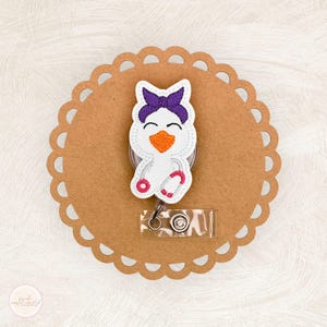 Nurse Goose Badge Reel, Registered Nurse Badge Reel, Cute Badge Reel, Badge Buddy, Retractable Badge Holder, ID Holder,, Coworker Gift