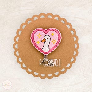 Glam Goose Badge Reel, Silly Goose Badge Reel, Funny Badge Reel, Teacher Lanyard, ID Holder, Retractable Badge Reel, Coworker Gift