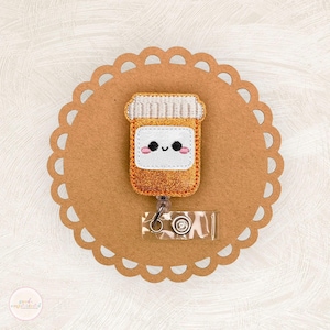 Medicine Bottle Badge Reel, Pharmacist Badge Reel, Pharmacy Tech Badge Reel, Retractable Badge Holder, Nurse Gifts
