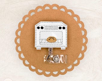 Bun In The Oven Badge Reel, Labor and Delivery Badge Reel, OB Badge Reel, Pregnancy Badge Reel, Retractable Badge Holder, Nurse Gifts