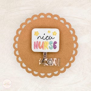 Nicu Nurse Badge Reel, Newborn Baby Badge Reel, Neonatal ICU Badge Reel, Retractable Badge Holder, Nurse Gifts