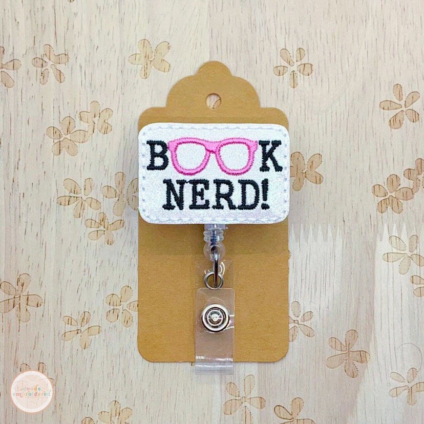 Book Nerd Badge Reel, Librarian Badge Reel, Teacher Badge Reel, Retractable  Badge Holder, Nurse Gifts 