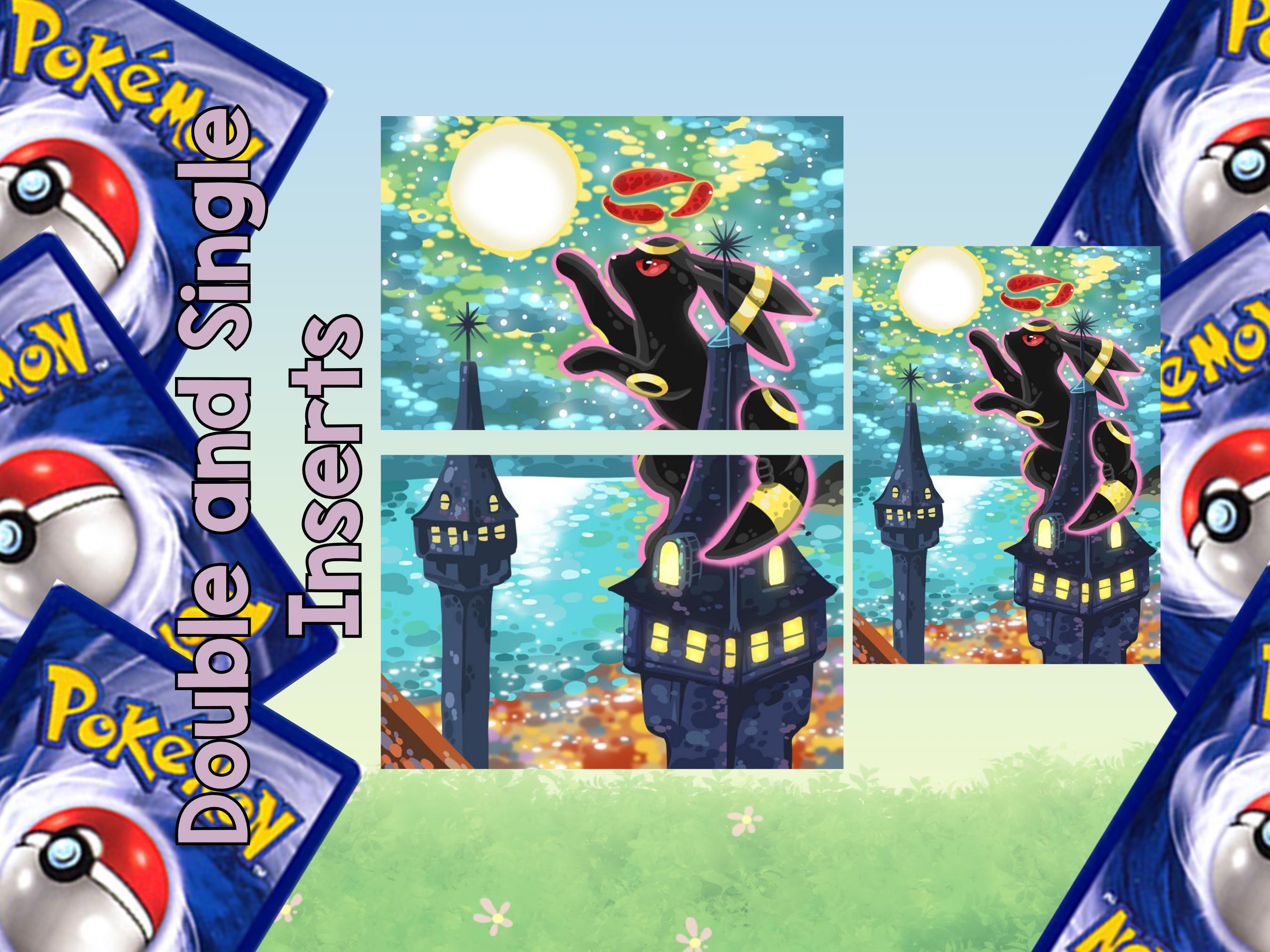Umbreon Michi Method Pokémon Binder Inserts | Single & Double Card Slot ...