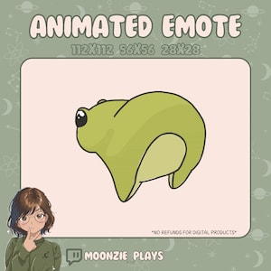 Green Frog Dancing Animated Emote Twerk For Twitch or Discord or Youtube.| Premade | | Ready to use | | digital download |