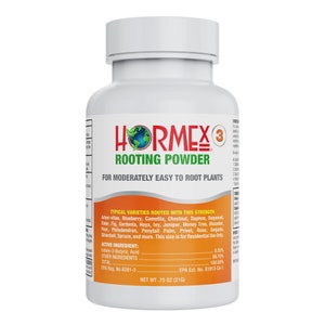 Hormex Rooting Hormone for Cuttings #3 - Rooting Powder for Semi-Softwood Plant Propagation - Rapid Root Stimulator - 0.3 IBA, 21g