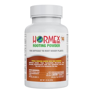 Hormex Rooting Hormone for Cuttings #16 - Rooting Powder for Hardwood Plant Propagation - Rapid Root Stimulator - 1.6 IBA, 21g