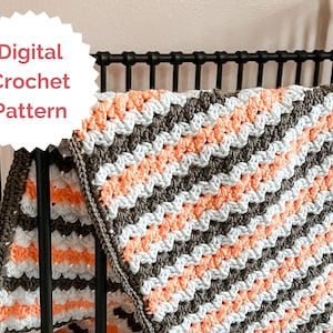 Baby Blanket Crochet Pattern Gender Neutral Baby Blanket Pattern Baby Shower Gift Idea Baby Blanket Crochet Girl Blanket Crochet Pattern Boy