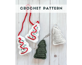 Christmas Tree Keychain Crochet Pattern Christmas Tree Car Charm Crochet Pattern Christmas Ornament Crochet Pattern Crochet Car Charm Croche