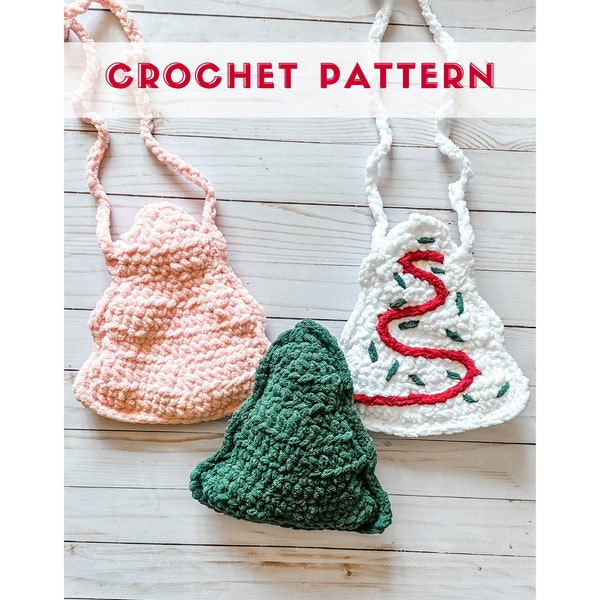 Christmas Tree Crochet Pattern Purse Pattern Crochet Christmas Tree Plushie Christmas Crochet Pattern Lovey Crochet Pattern Toddler Purse